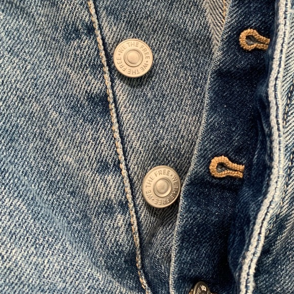 We The Free Belted Denim Skirt Size 27 - Picture 12 of 15